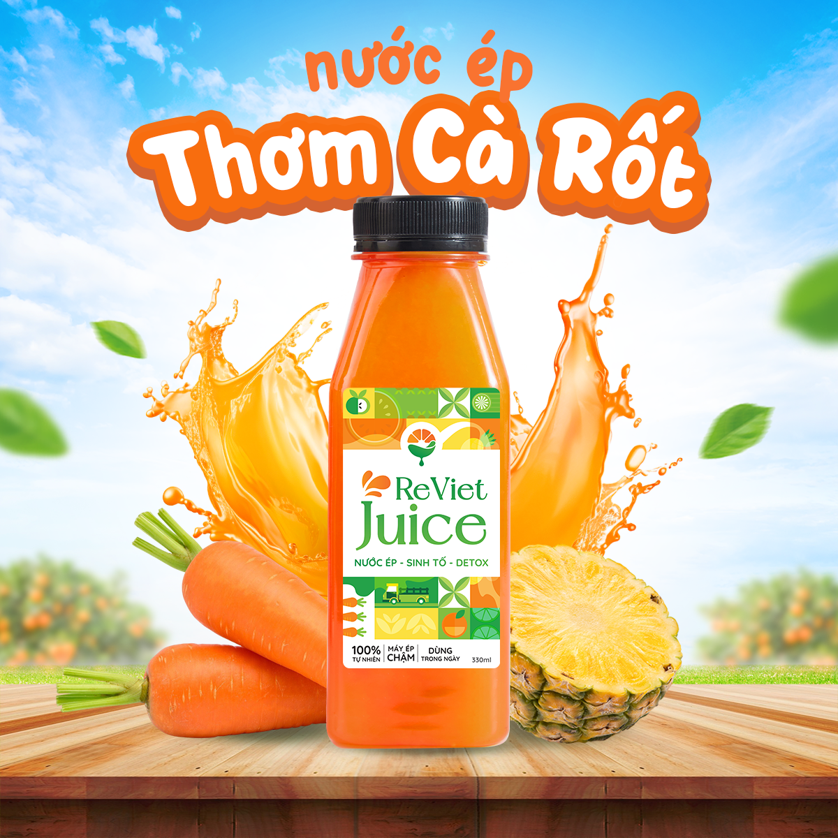 Nước Ép Thơm Cà Rốt