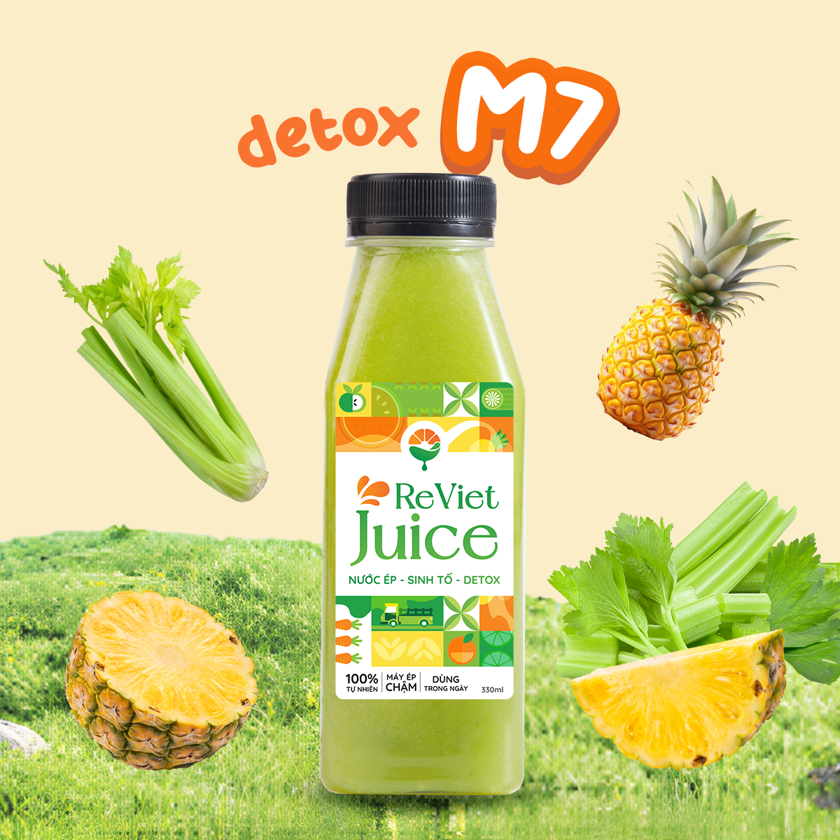 Detox M7: Thơm, Cần Tây