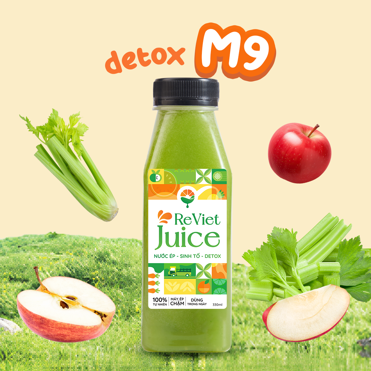 Detox M9: Táo, Cần Tây