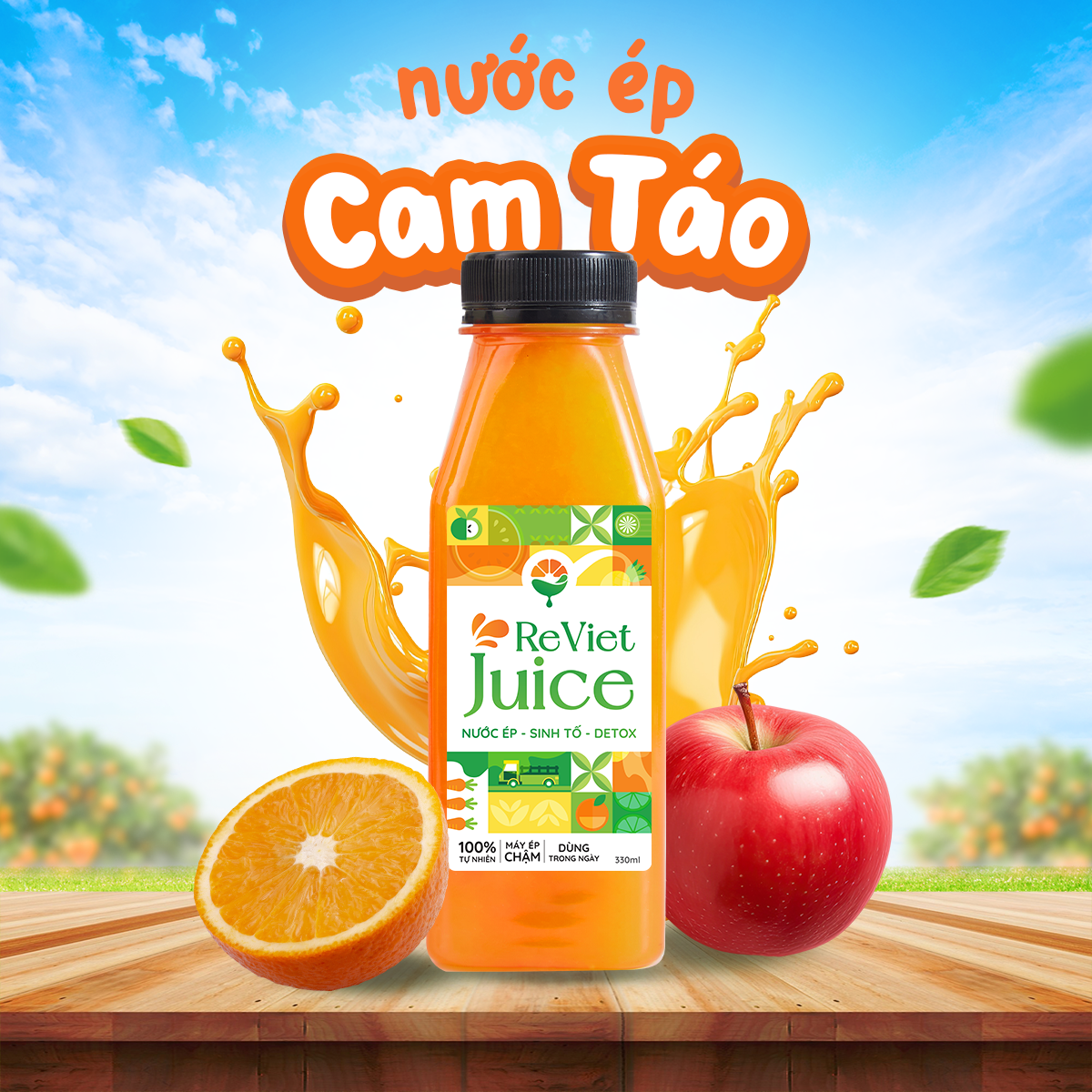 Nước Ép Cam Táo