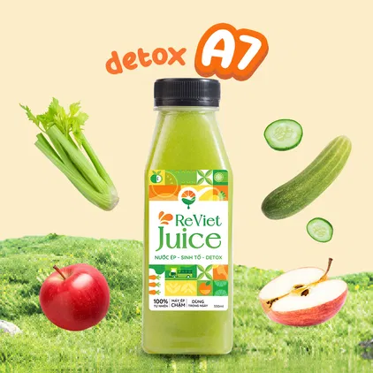 Detox A7: Cần Tây, Táo, Dưa Leo