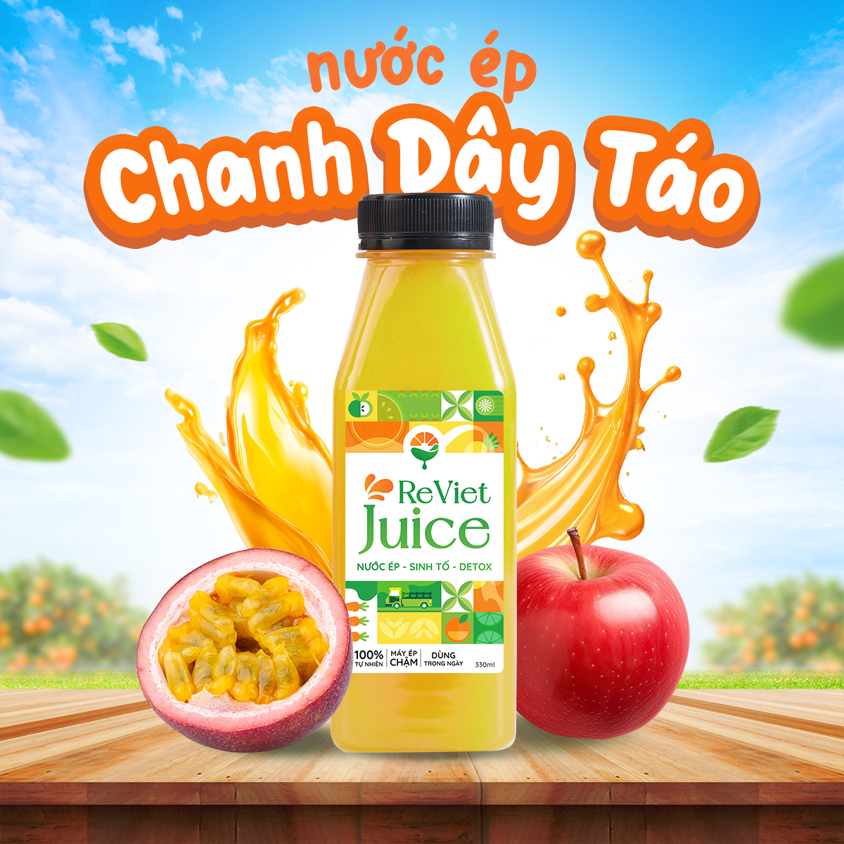 Nước Ép Chanh Dây Táo