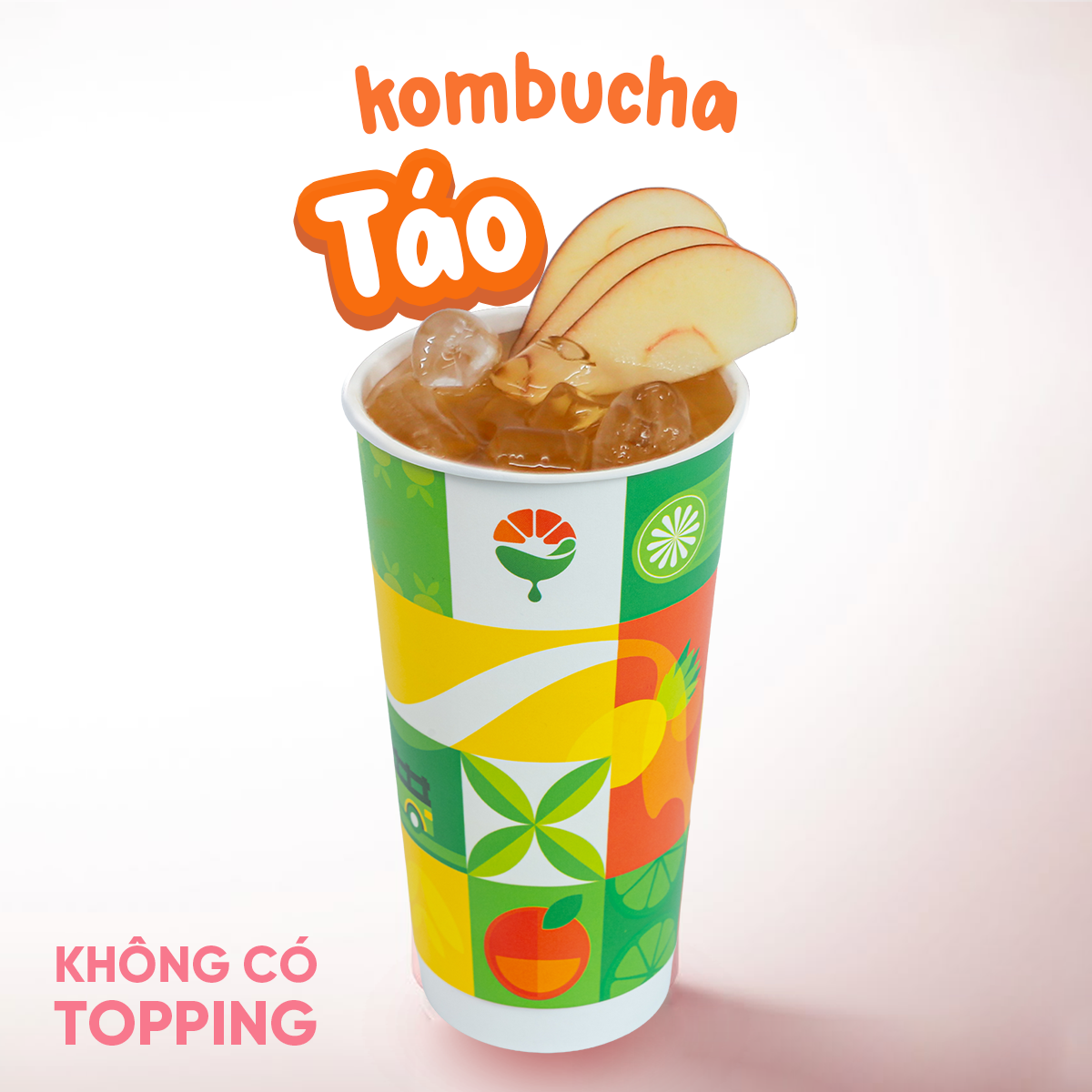 Trà Kombucha Vị Táo
