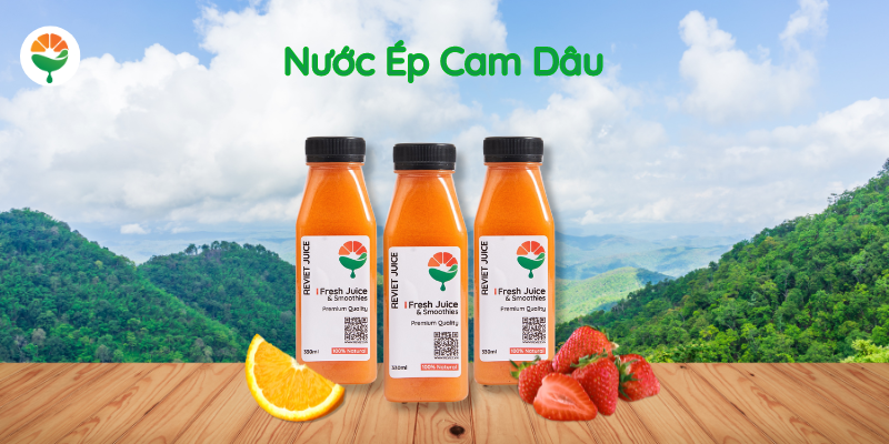 Nước ép Cam Dâu