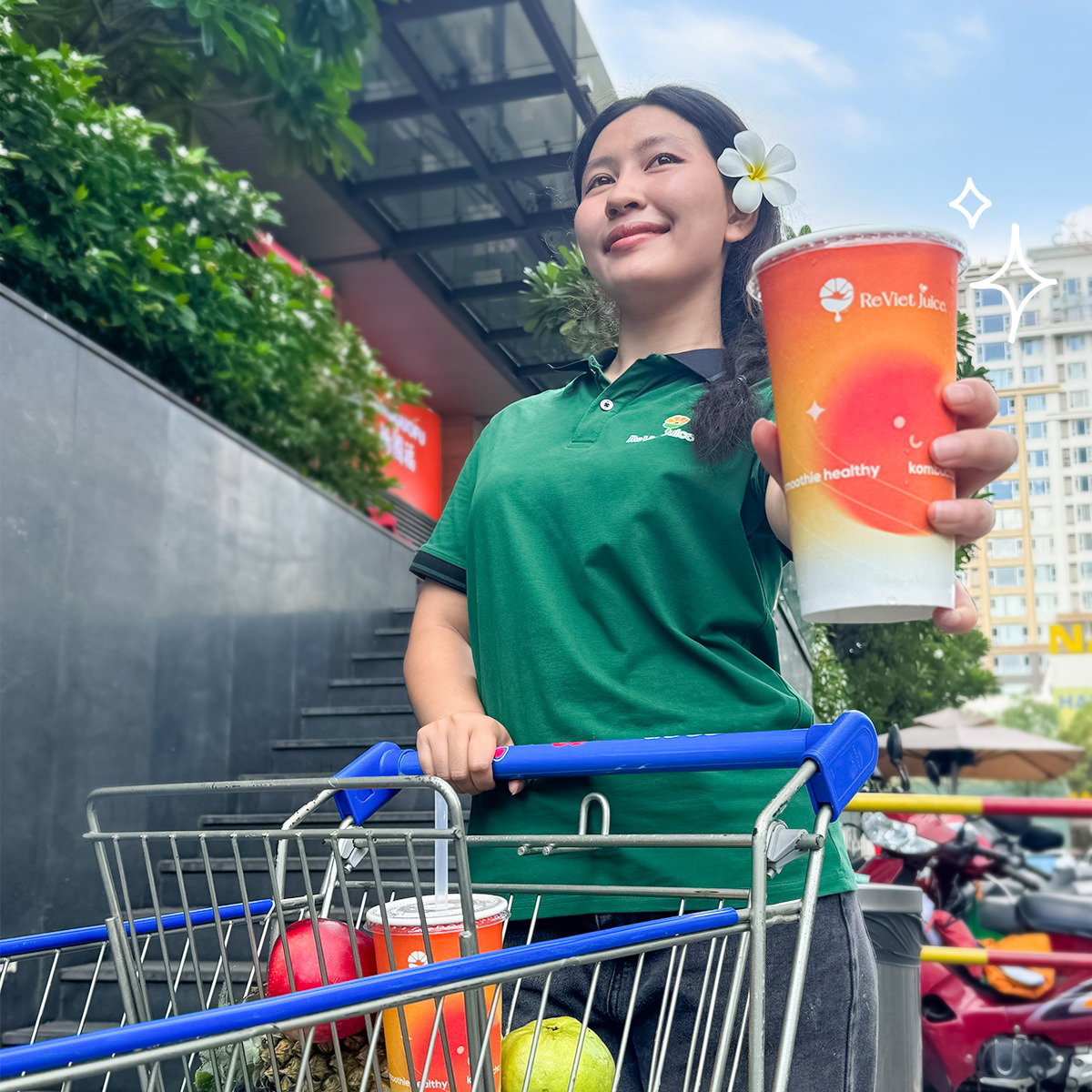 Trà Kombucha mix nước ép trái cây