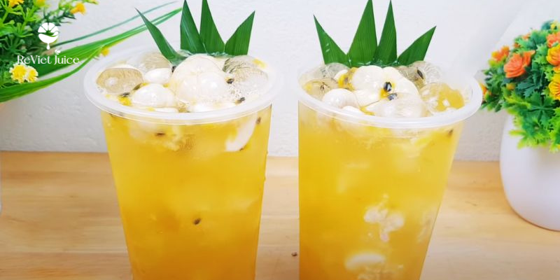 Công thức pha trà măng cụt chanh dây