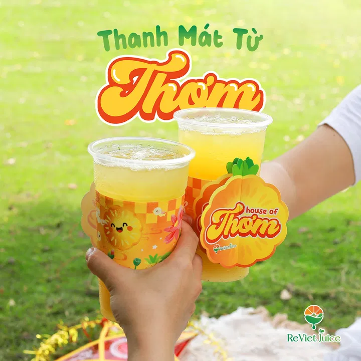 Cup Holder HOUSE OF THƠM là phiên bản đặc biệt từ Nước ép ReViet