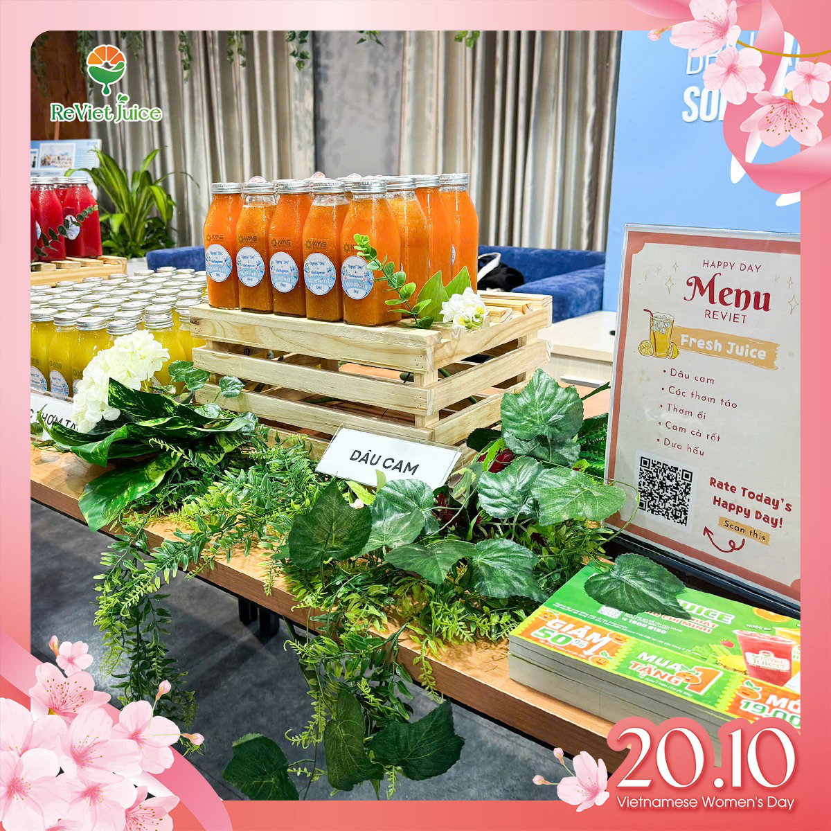 Điểm qua cách trang trí tiệc của Nước ép ReViet