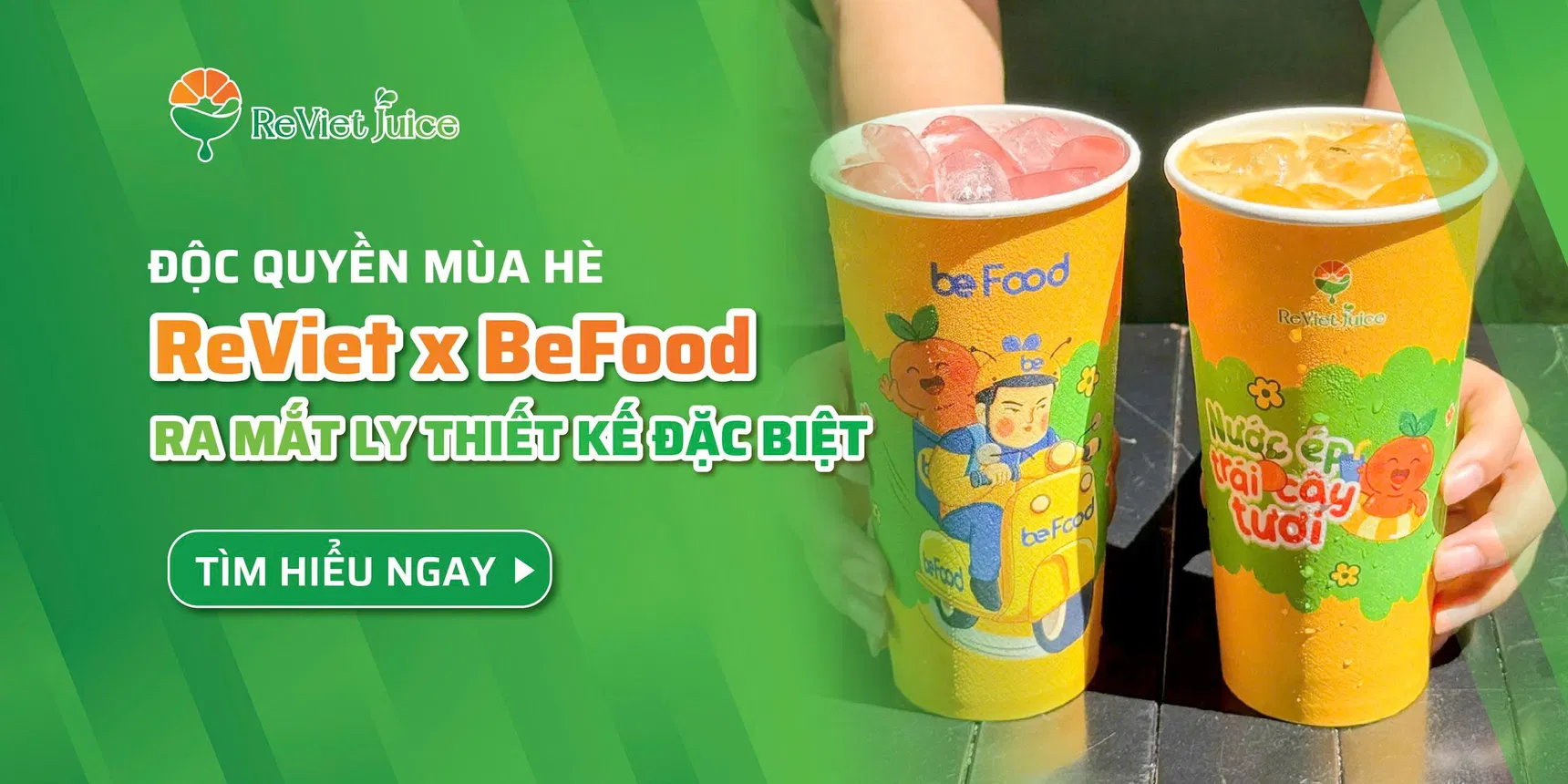 ĐỘC QUYỀN MÙA HÈ: ReViet x BeFood ra mắt ly thiết kế đặc biệt