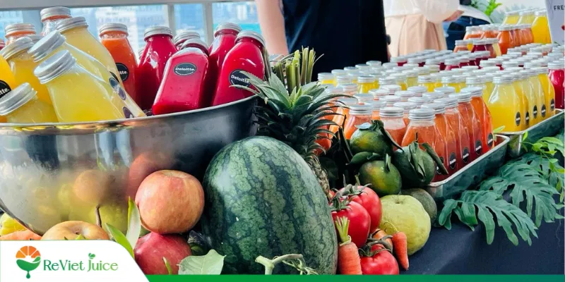 set up nước ép trái cây