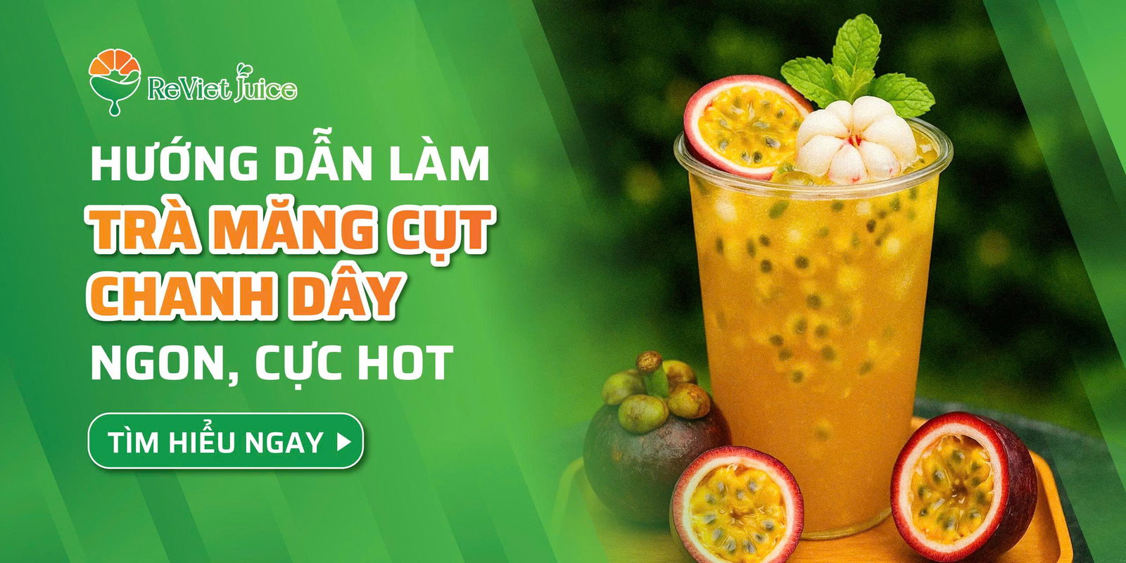 Hướng dẫn làm trà măng cụt chanh dây ngon, cực hot