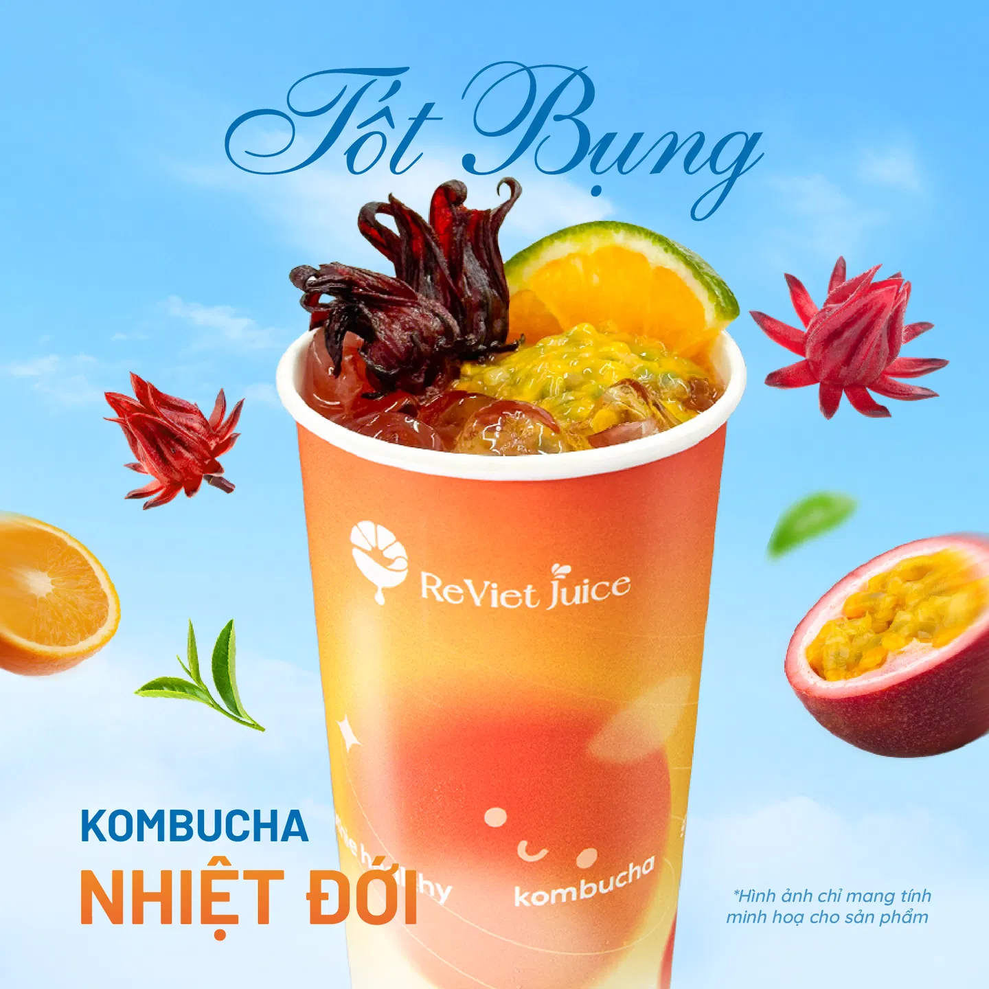 Kombucha Nhiệt Đới Nước ép ReViet