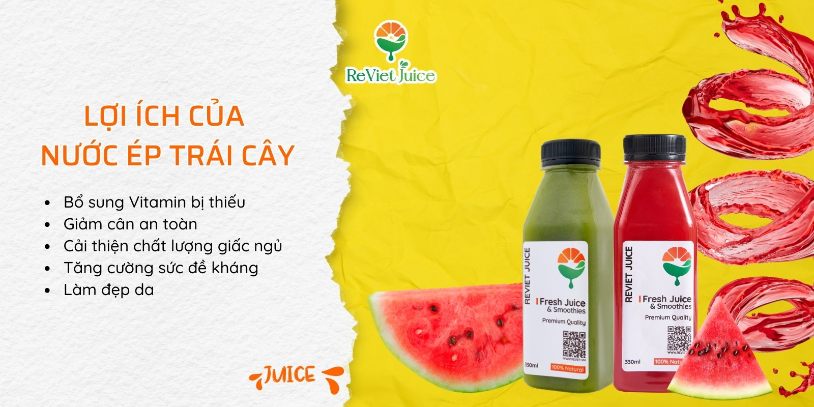 Lợi ích của nước ép trái cây