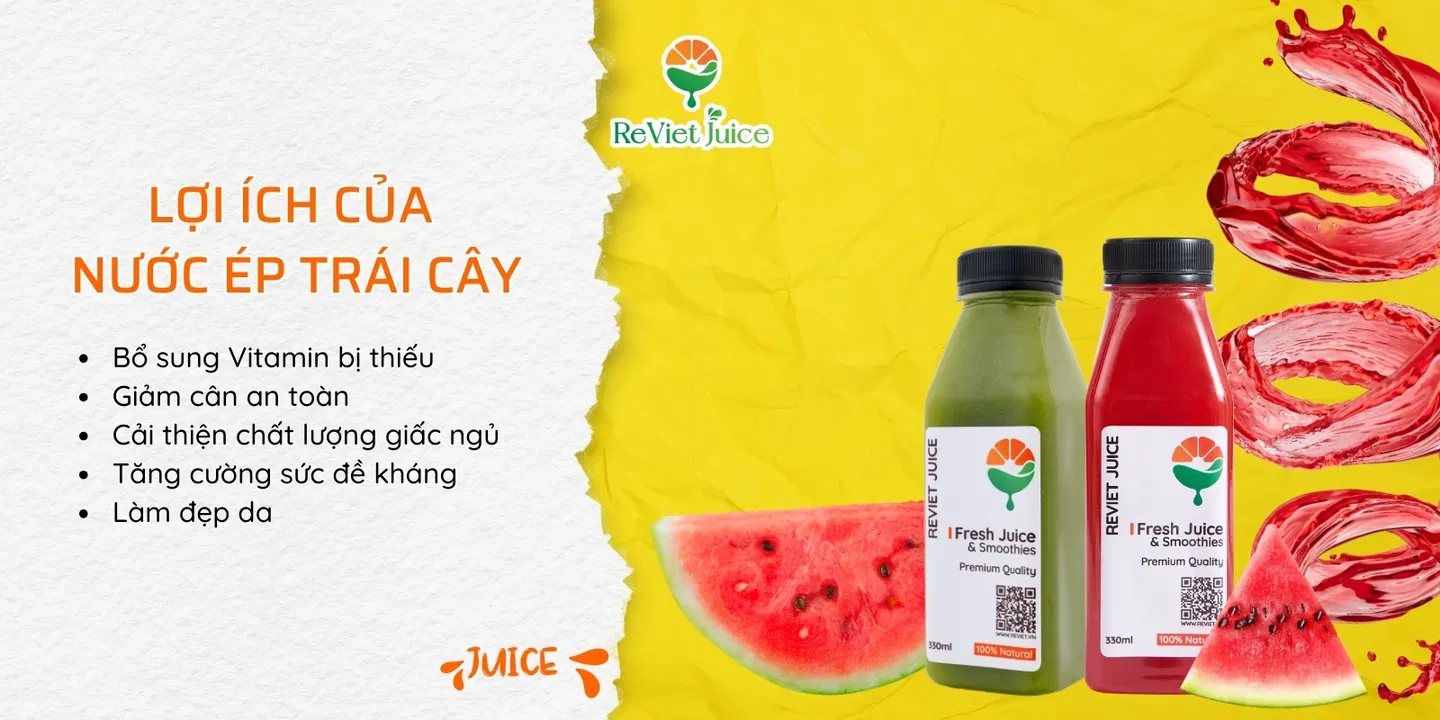 Lợi ích của nước ép trái cây