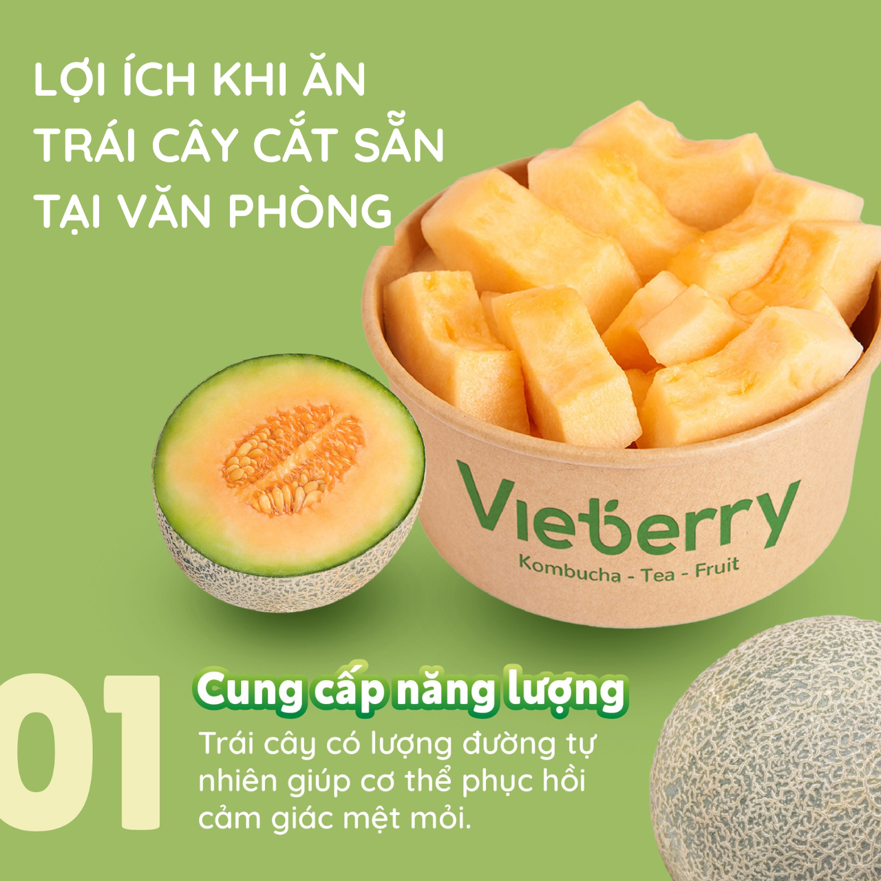 Lợi ích khi ăn trái cây cắt sẵn tại văn phòng