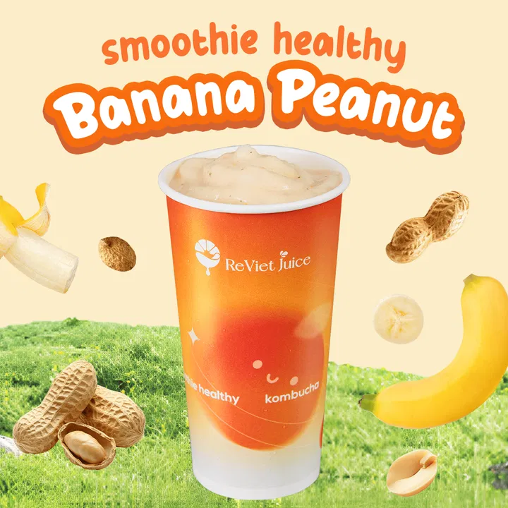 Sinh tố healthy Banana Peanut