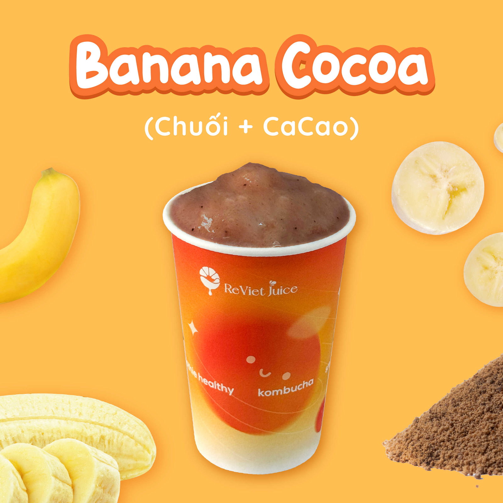 Sinh Tố Healthy Banana Cocoa