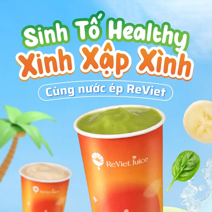 Sinh tố healthy - Là sự lựa chọn lành mạnh, nhẹ bụng mà vẫn no lâu