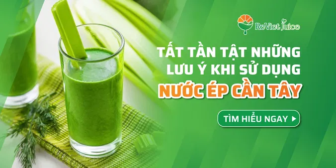 Tất tần tật những lưu ý khi sử dụng nước ép cần tây