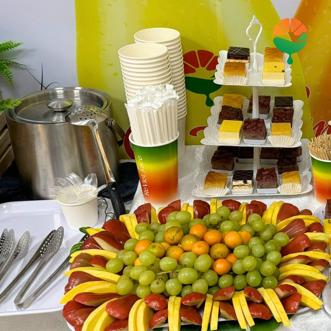 Vật dụng nên sử dụng  khi tổ chức tiệc tea break