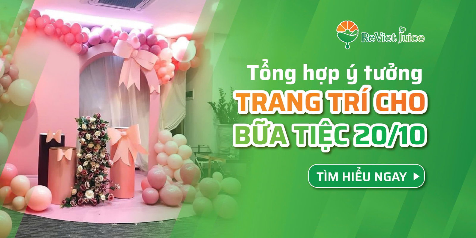 Tổng hợp ý tưởng trang trí cho bữa tiệc 20/10
