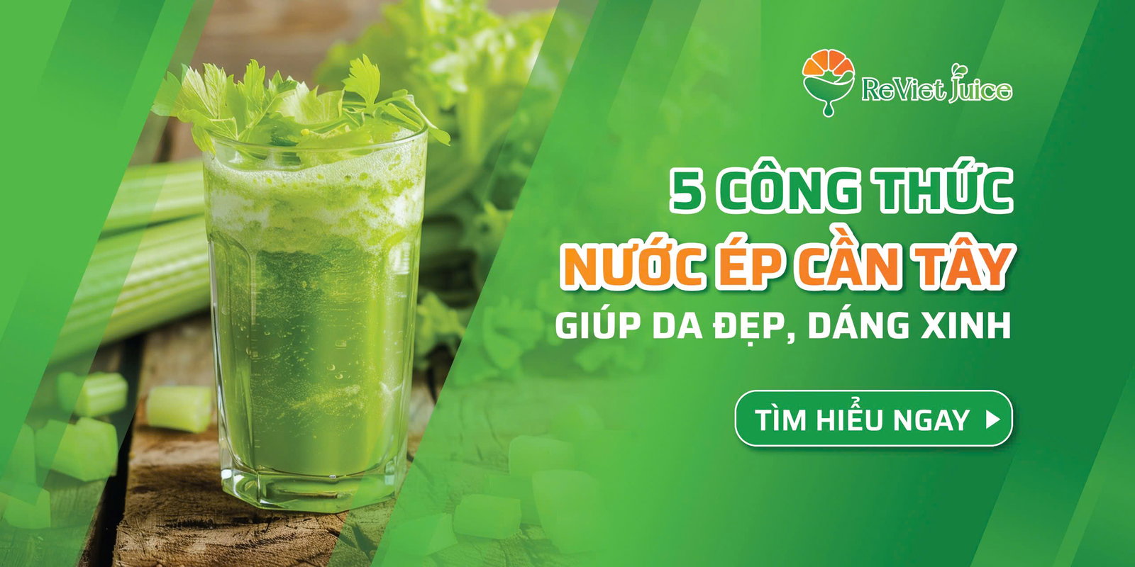 Top 5 công thức nước ép cần tây đơn giản, dễ làm tại nhà