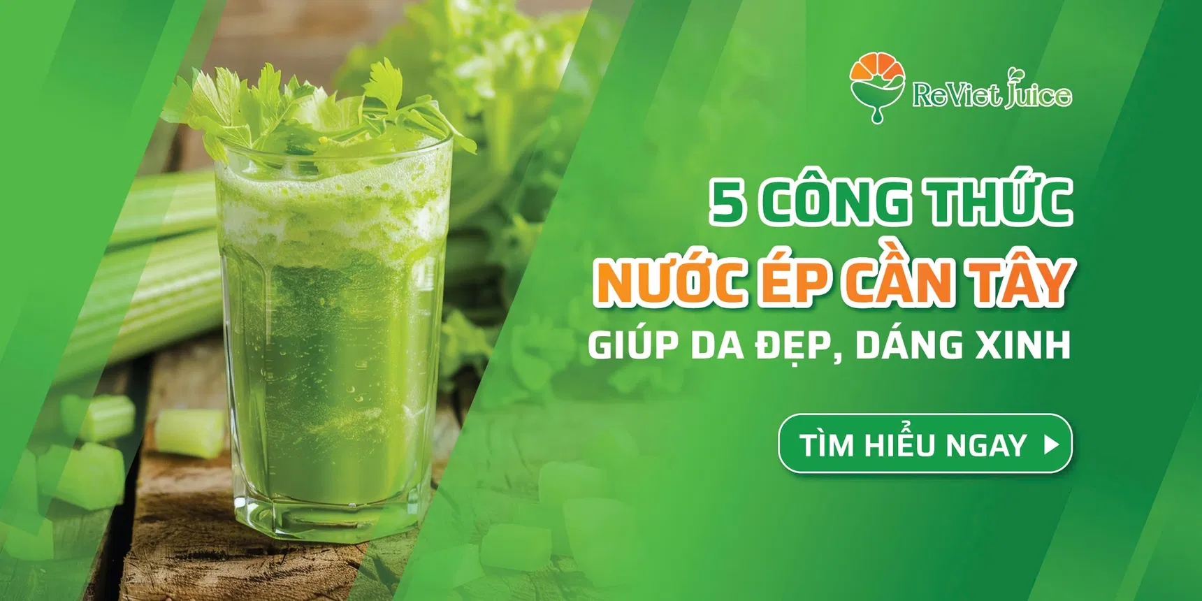Top 5 công thức nước ép cần tây đơn giản, dễ làm tại nhà