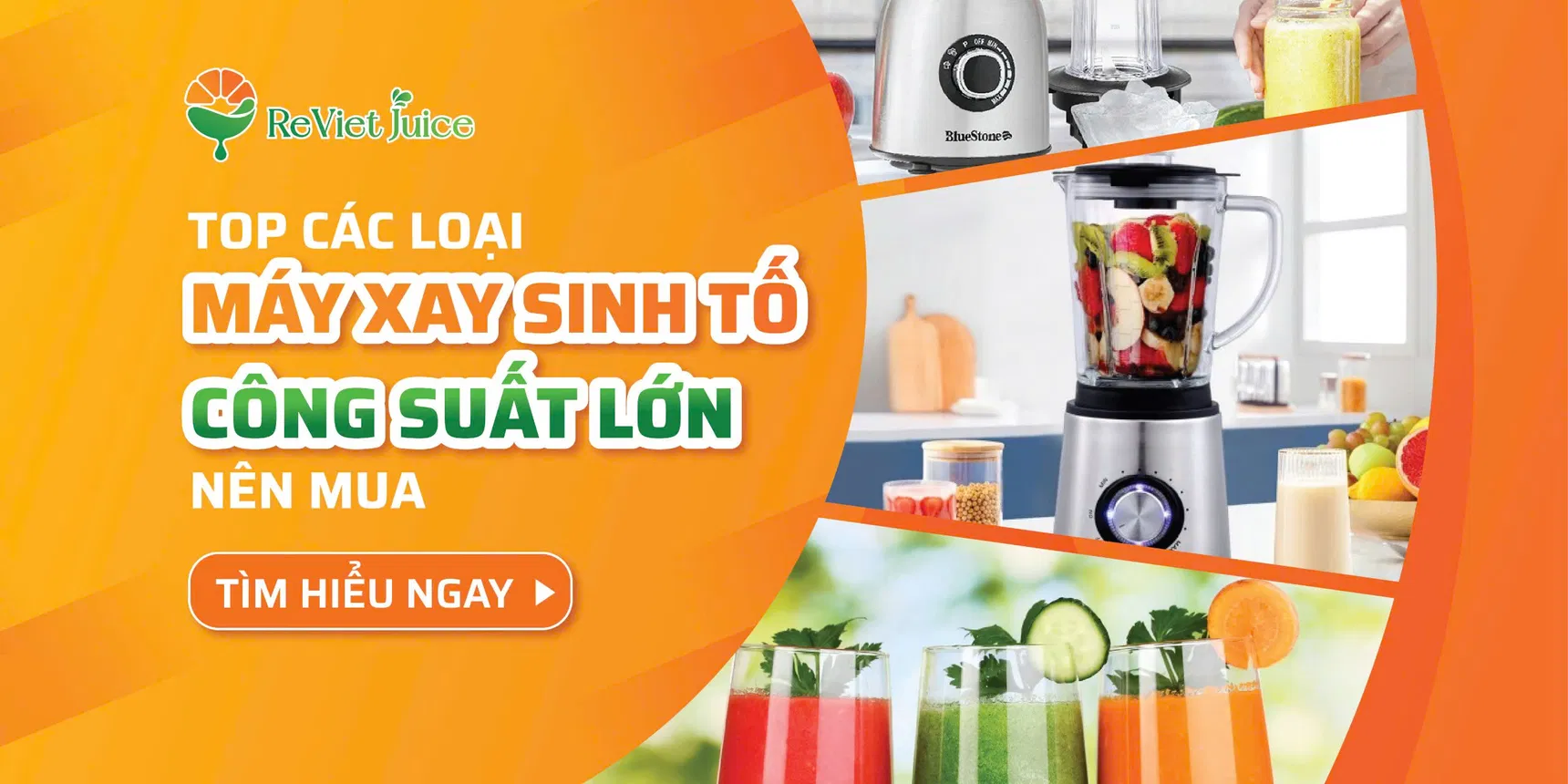Top các loại máy xay sinh tố tốt, công suất lớn nên mua