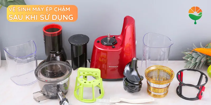 Vệ sinh máy ép chậm sau khi sử dụng